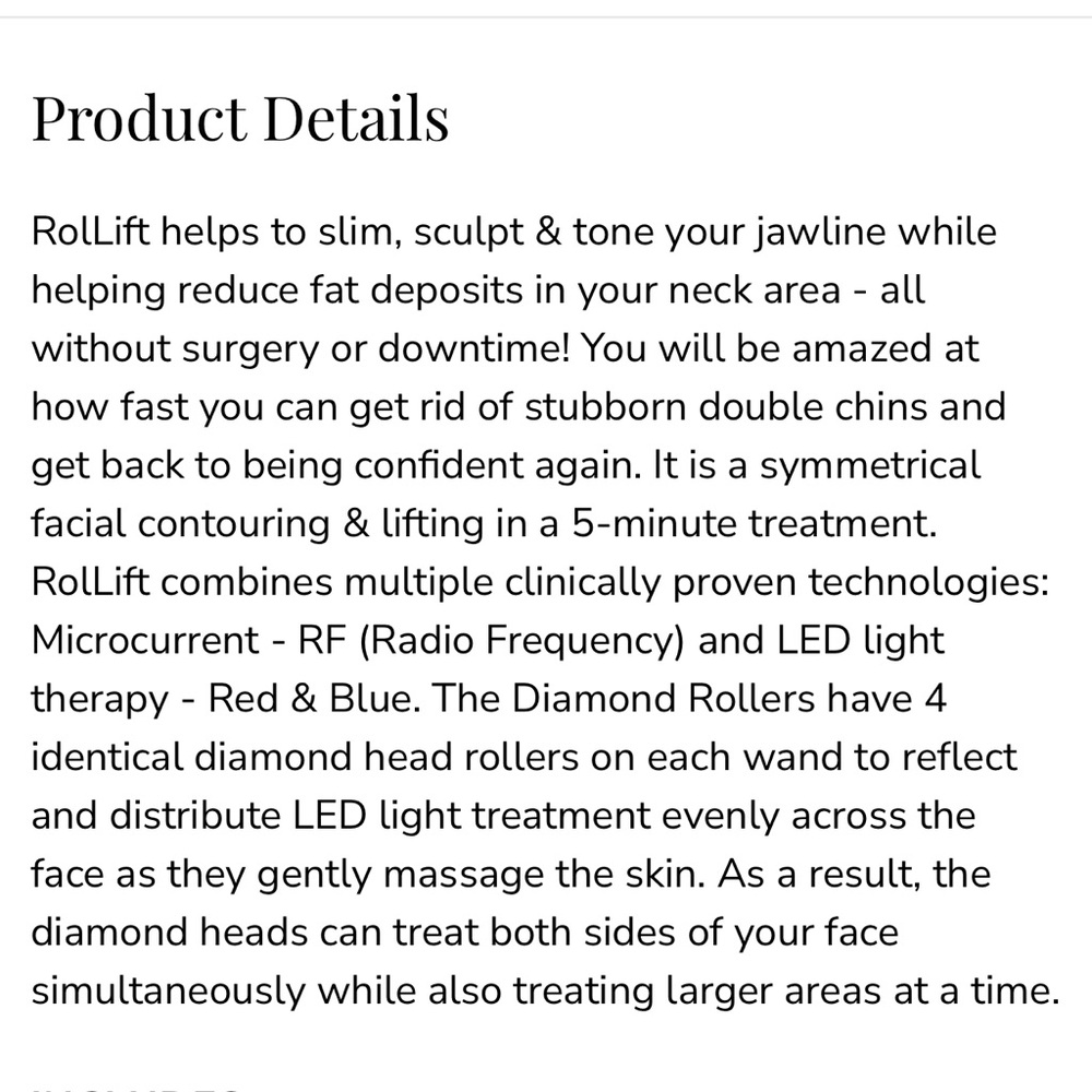 Lumina NRG RolLift Facial Toning Device EMS RF LED Massage Massager - Picture 16 of 17